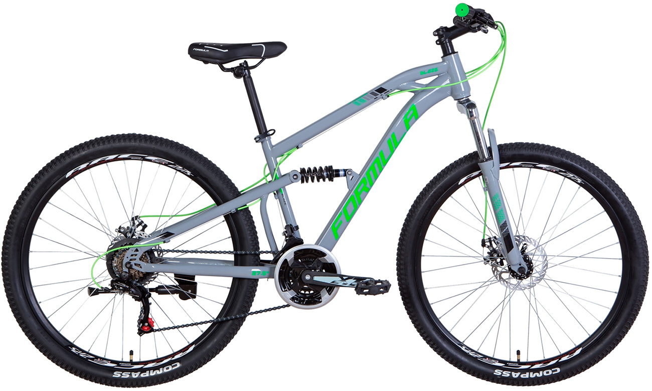 Фотография Велосипед Formula BLAZE AM2 DD 27,5" (2021) 2021 Серо-зеленый